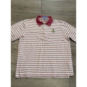 The Old Course St Andrews‎ Golf Polo Shirt Pink & White Mens XL Fairway & Greene